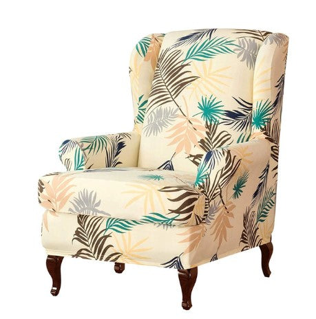 Housse fauteuil Crapaud <br>Tropicale Crème