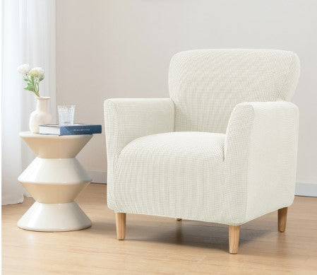 Housse fauteuil Scandinave <br> Blanche