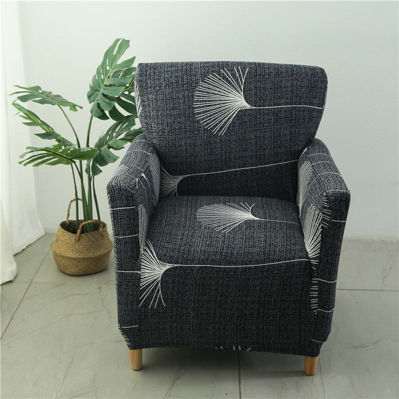 Housse fauteuil Scandinave <br>Gris et Blanc