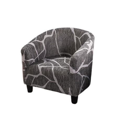 Housse fauteuil Cabriolet <br> Imprimé Gris Foncé