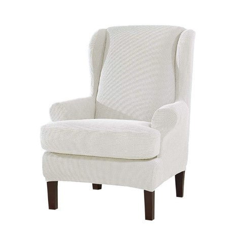 Housse fauteuil <br> Crapaud Blanche