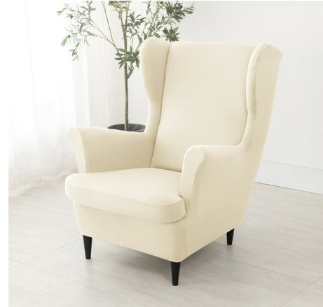 Housse fauteuil <br> Extensible Blanc