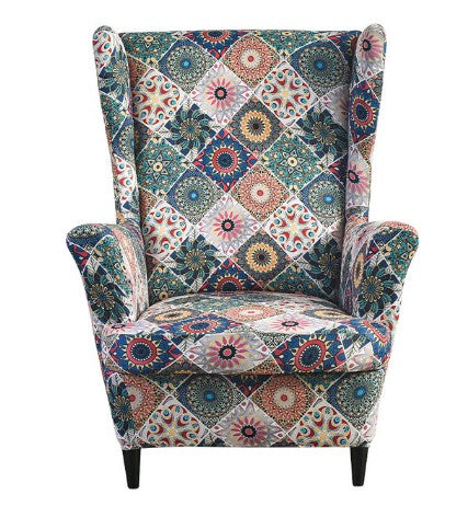 Housse fauteuil <br> Extensible Florale Bohème