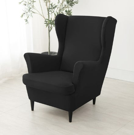 Housse fauteuil <br> Extensible Noir
