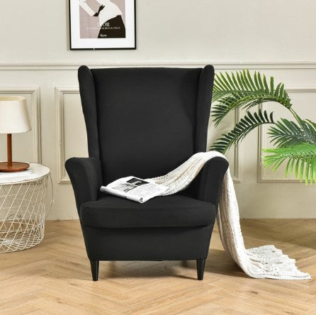 Housse fauteuil <br> Extensible Noire