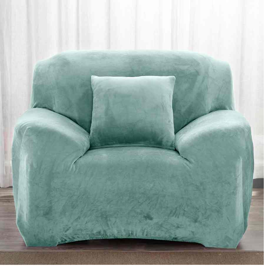 Housse fauteuil <br> Velours Vert Menthe