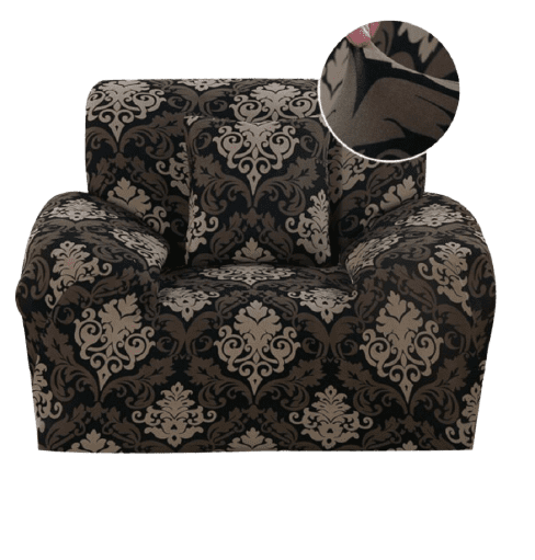 Housse fauteuil <br> Vintage Marron