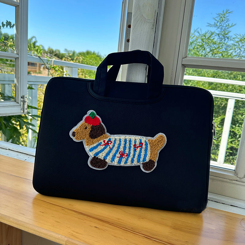 Housse ordinateur 14 Pouces <br> Chien Marin