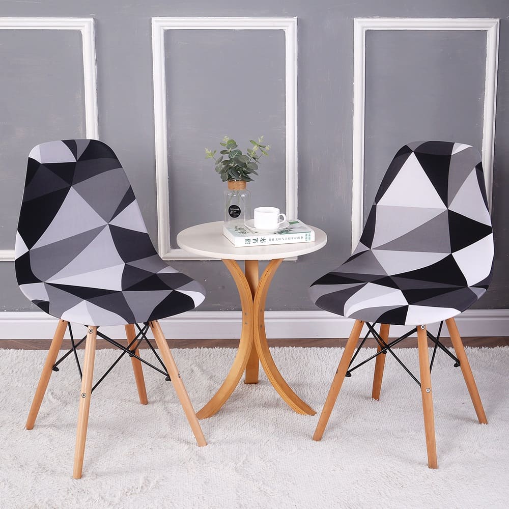 Housse chaise Scandinave <br> Géométrique