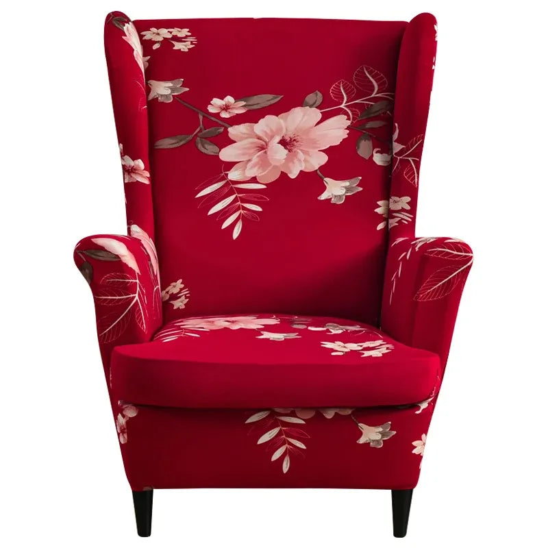 Housse de Fauteuil à Oreilles Imprimée 19