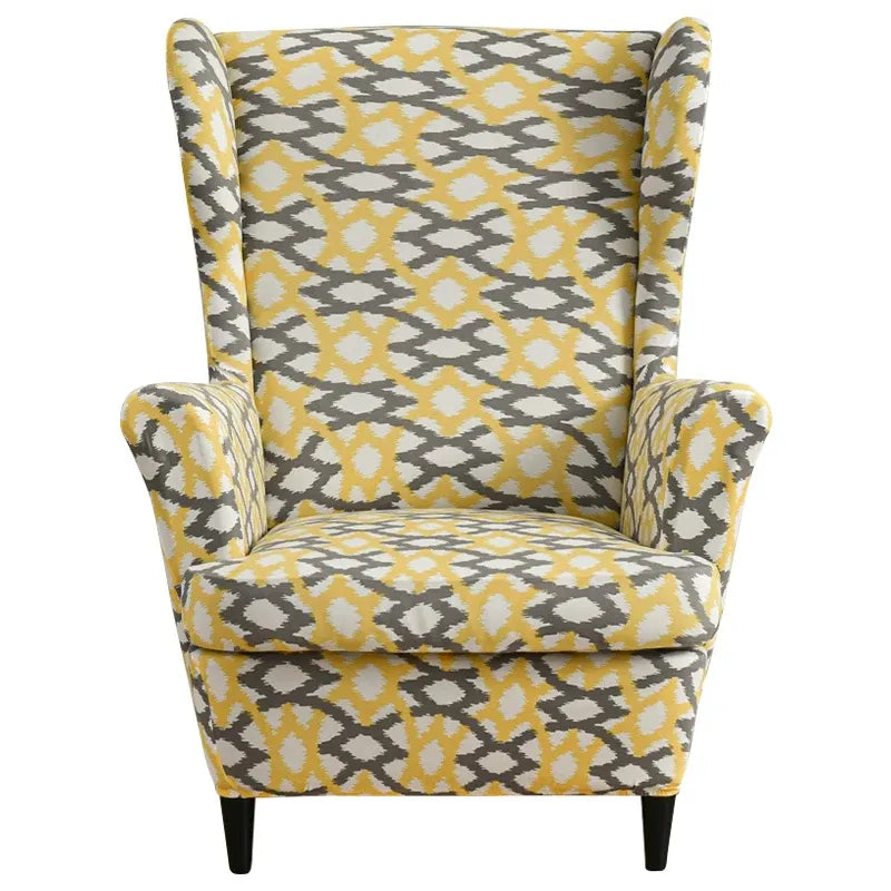 Housse de Fauteuil à Oreilles Imprimée 25