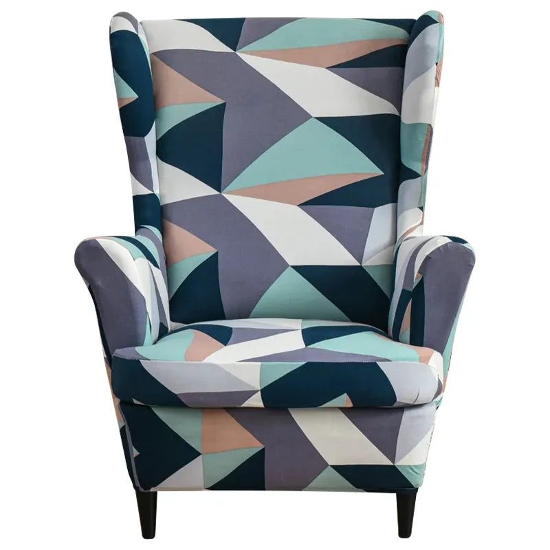 Housse de Fauteuil à Oreilles Imprimée 27