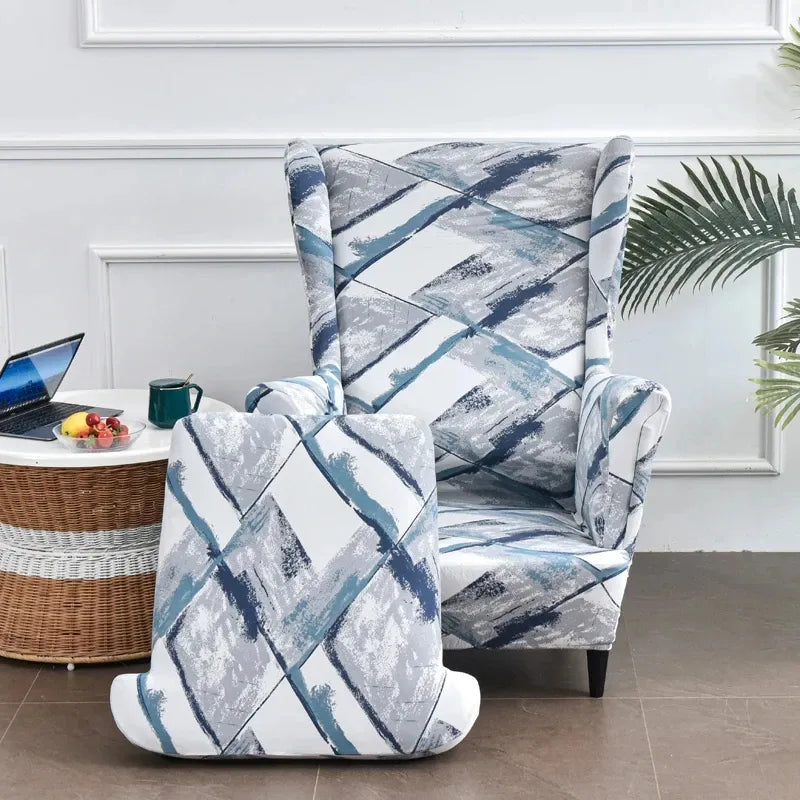 Housse de Fauteuil à Oreilles Imprimée 28