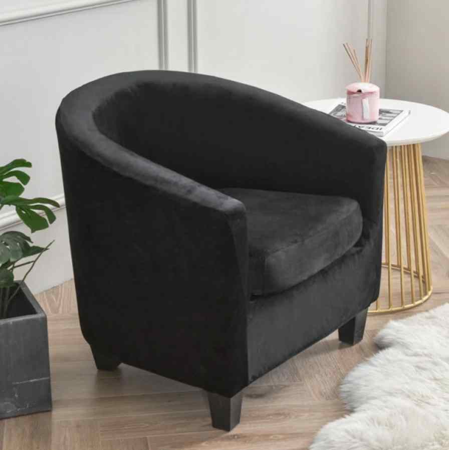 Housse fauteuil Cabriolet <br> Velours Noir