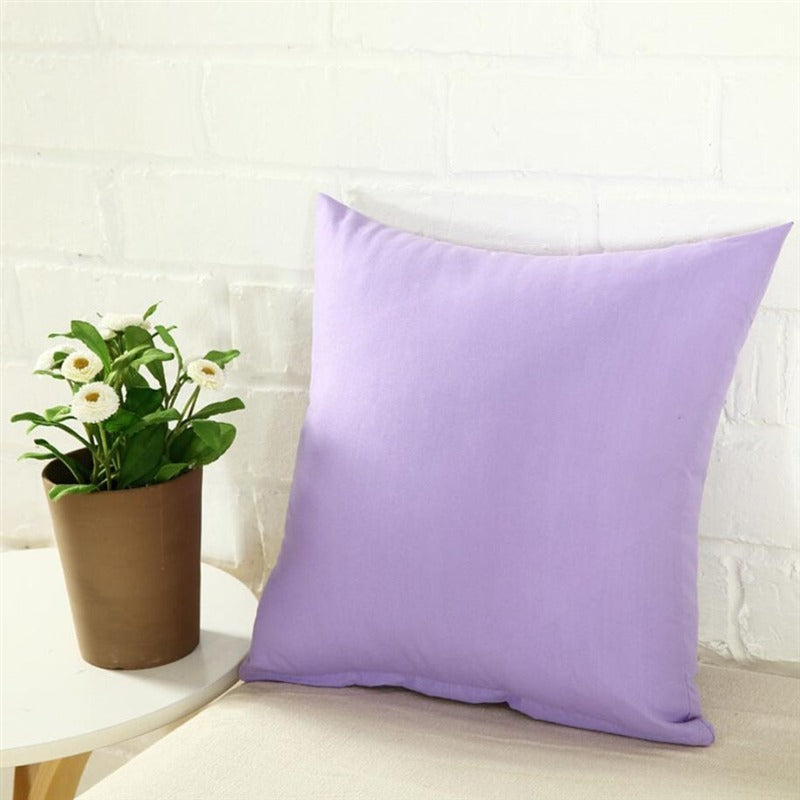Housse de coussin 40x40 <br> Lilas
