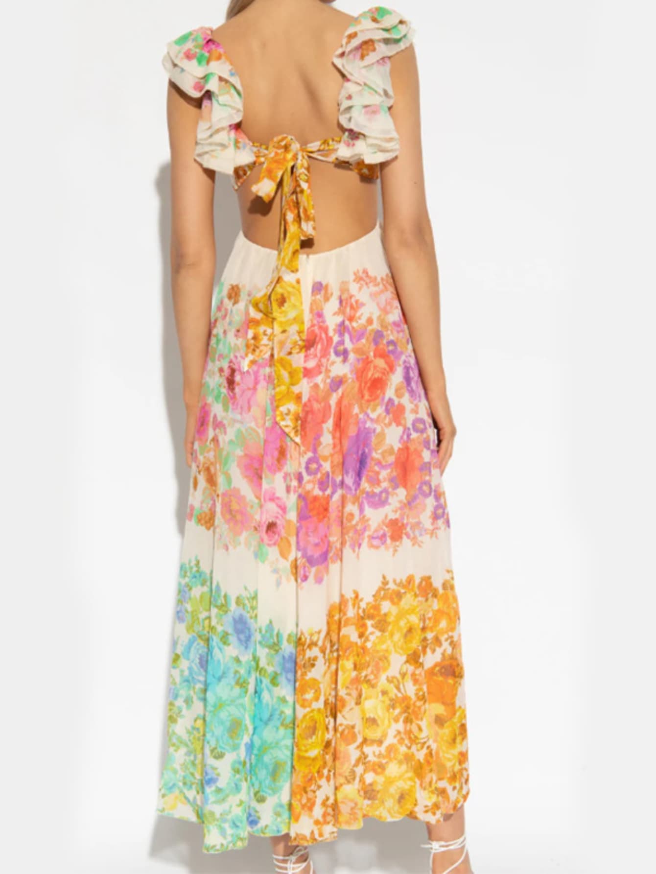 Robe d'été dos nu colorée