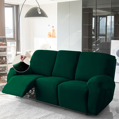 Housse de Fauteuil et Canapé Relax - Velours Vert