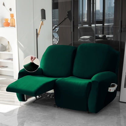 Housse de Fauteuil et Canapé Relax - Velours Vert