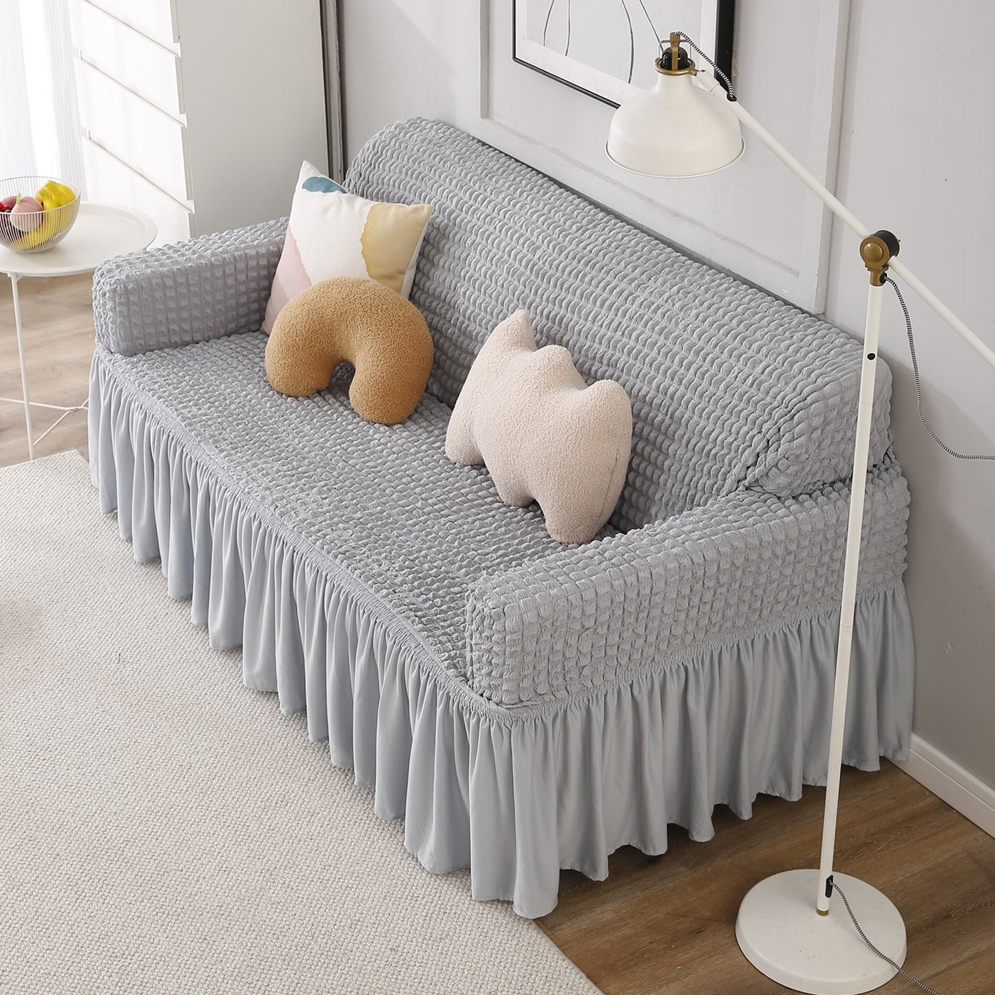 Housse de Canapé Extensible - Gris