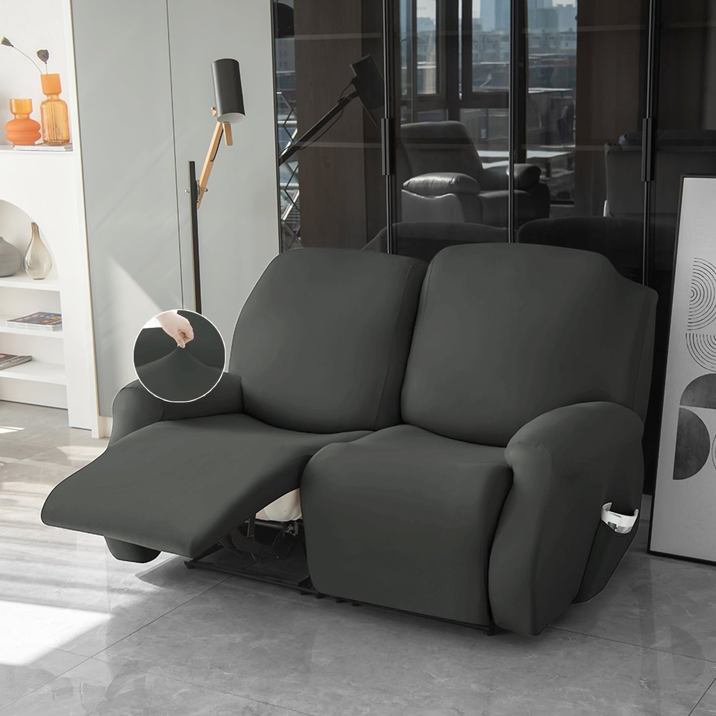 Housse de Fauteuil et Canapé Relax - Gris