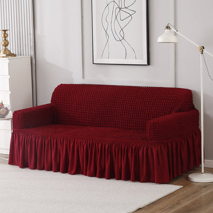 Housse de Canapé Extensible - Rouge Cerise