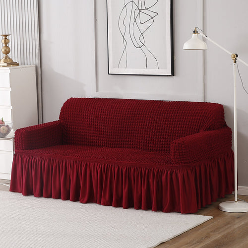 Housse de Canapé Extensible - Rouge Cerise