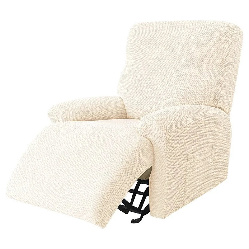 Housse de Fauteuil Relax en Jacquard Premium Beige