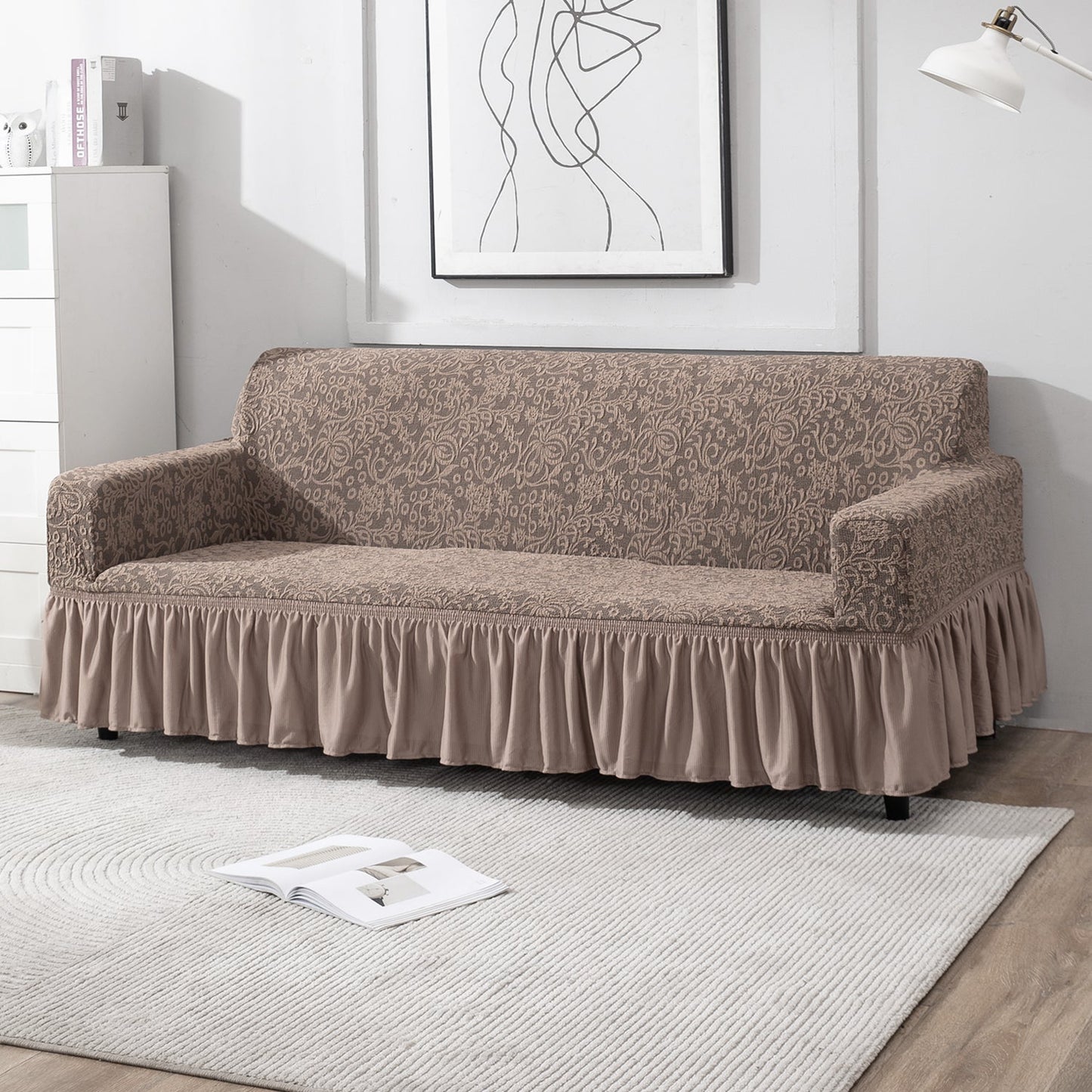 Housse de Canapé Extensible - Taupe Clair