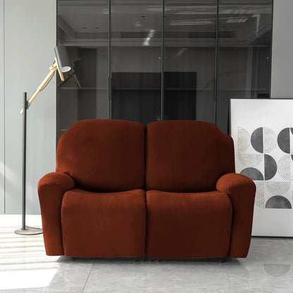 Housse de Fauteuil et Canapé Relax - Velours Marron.