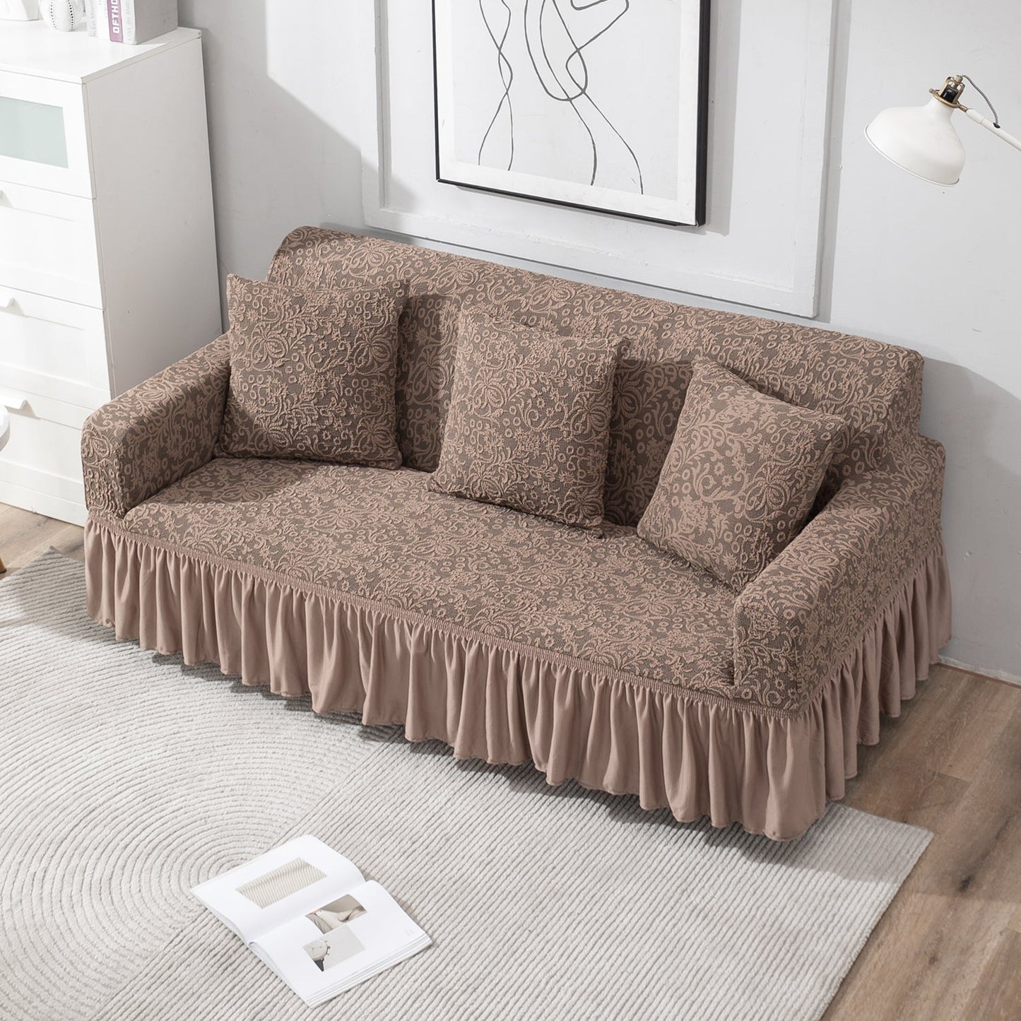 Housse de Canapé Extensible - Taupe Clair