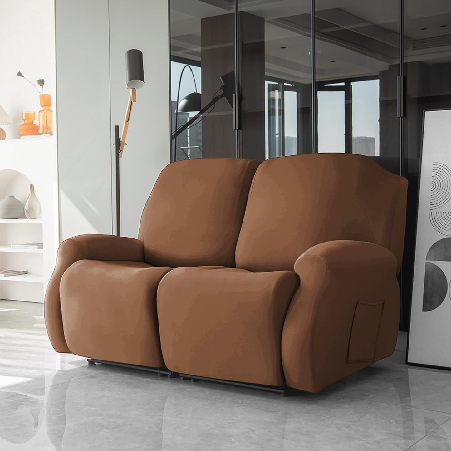 Housse de Fauteuil et Canapé Relax - Marron