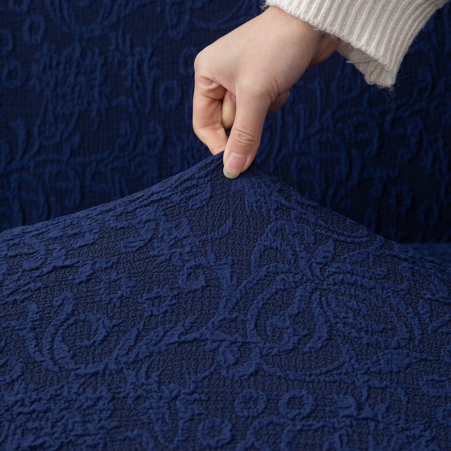 Housse de Canapé Extensible - Bleu Marine
