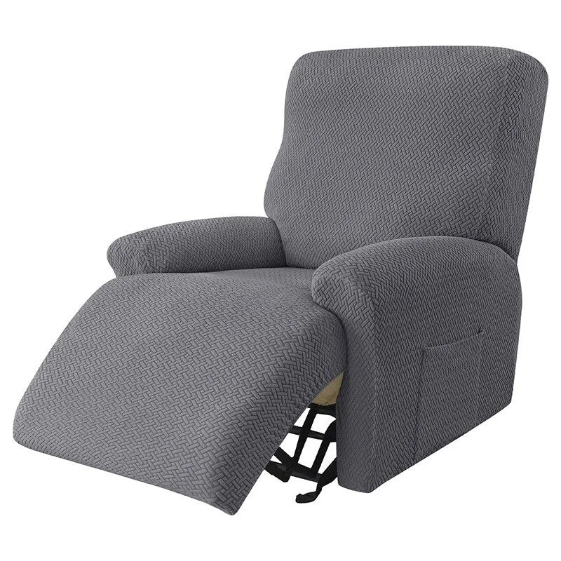 Housse de Fauteuil Relax en Jacquard Premium Gris