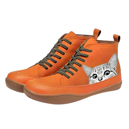 MP™ | Bottines en cuir pour les amoureux des chats