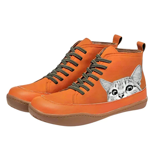 MP™ | Bottines en cuir pour les amoureux des chats