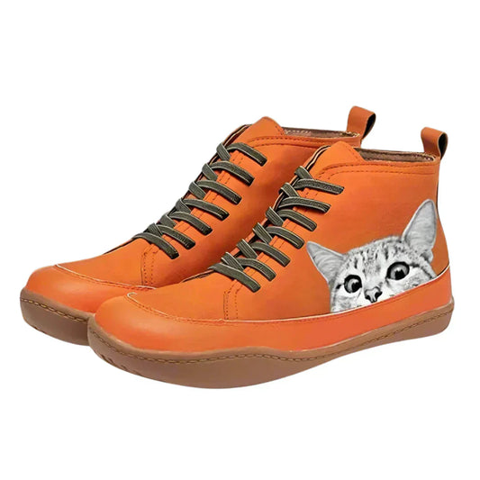 MP™ | Bottines en cuir pour les amoureux des chats