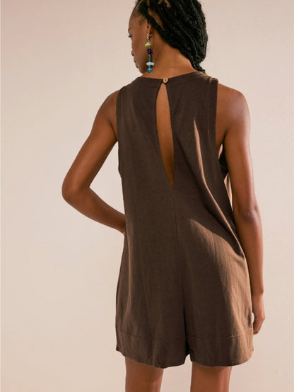 Combi-short à poches style bohème