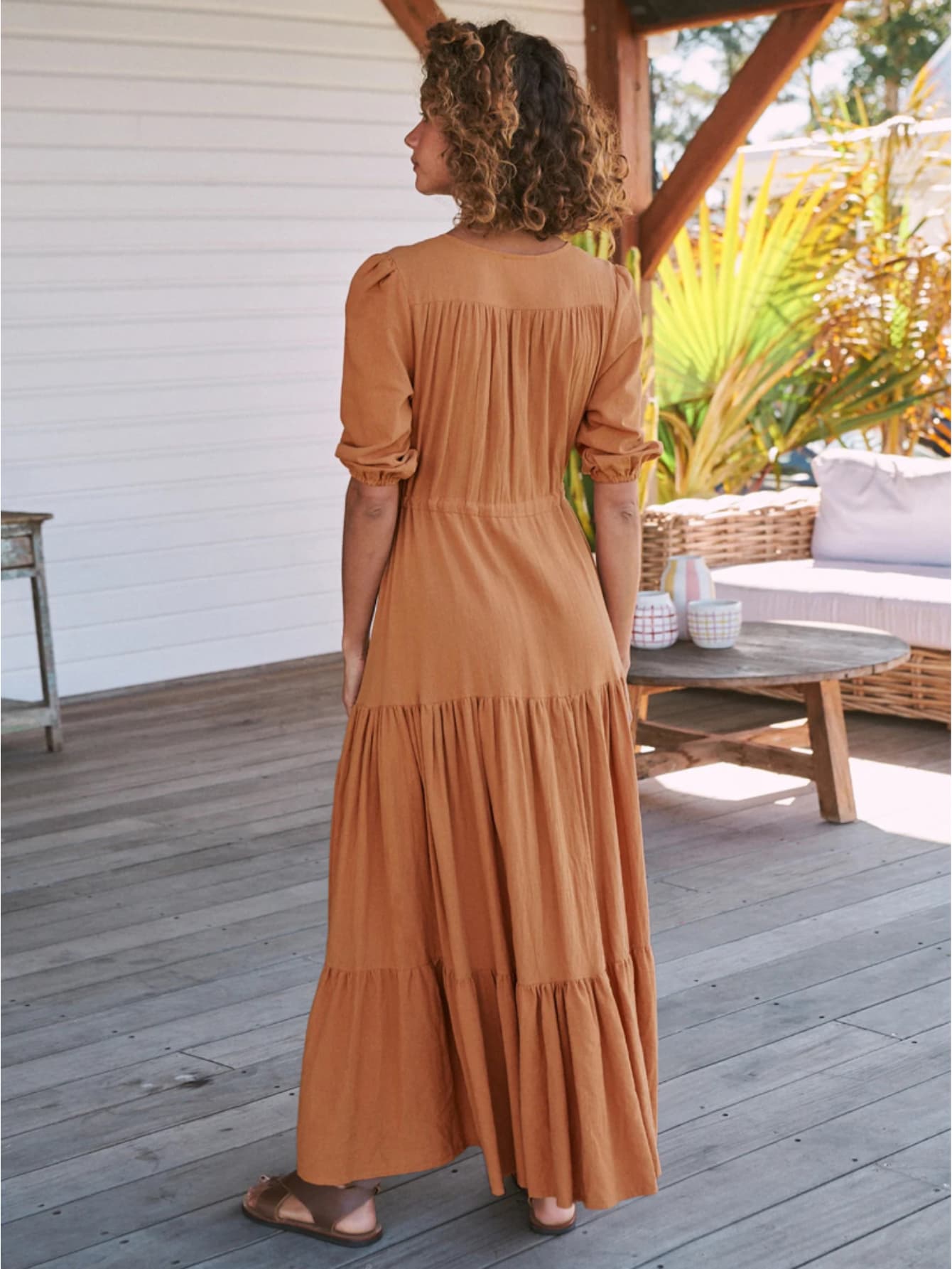 Robe hippie chic d'été longue
