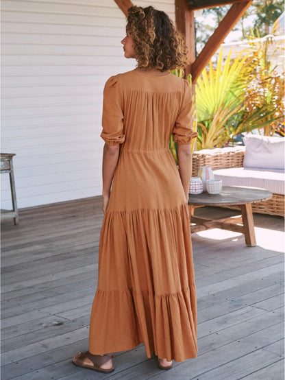 Robe hippie chic d'été longue