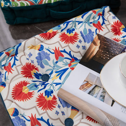 Coussin de sol carré épais imprimé