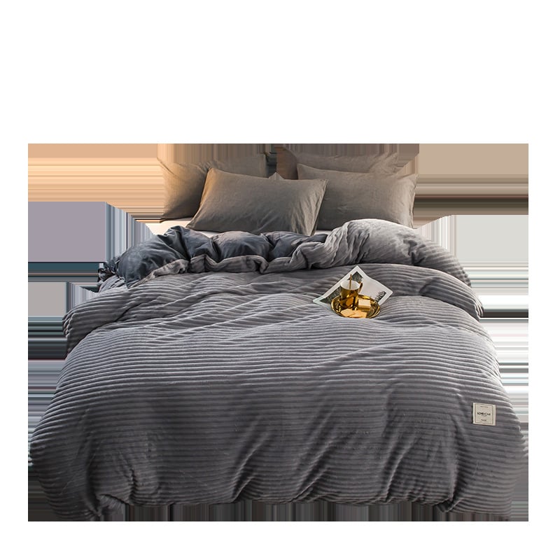 Housse de couette double en flanelle magique