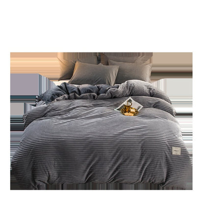 Housse de couette double en flanelle magique