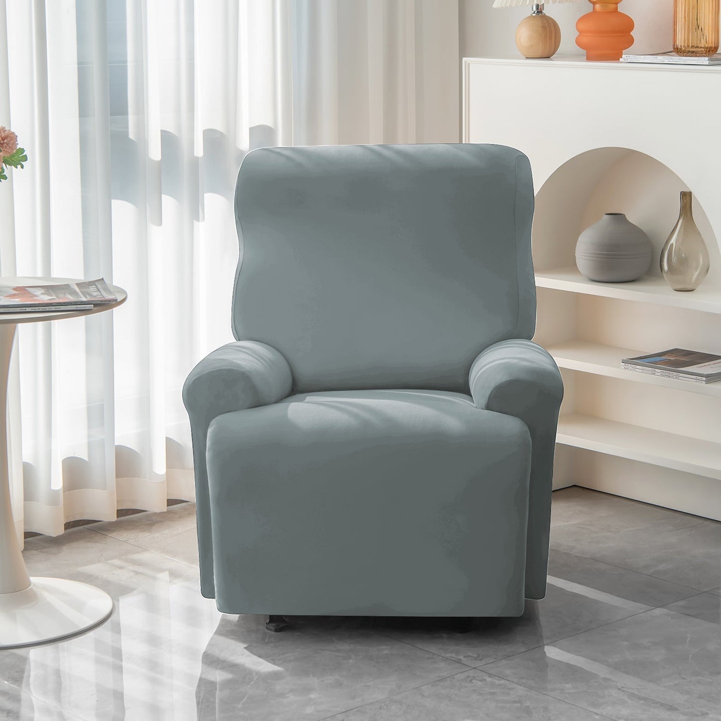 Housse de Fauteuil et Canapé Relax - Gris foncé