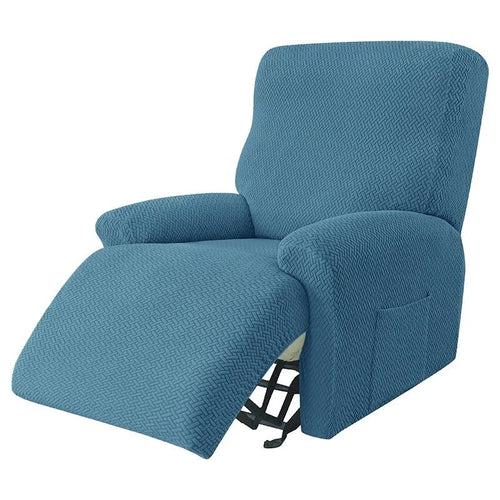 Housse de Fauteuil Relax Jacquard Premium Bleu