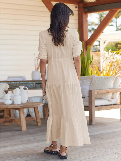 Robe hippie chic d'été longue
