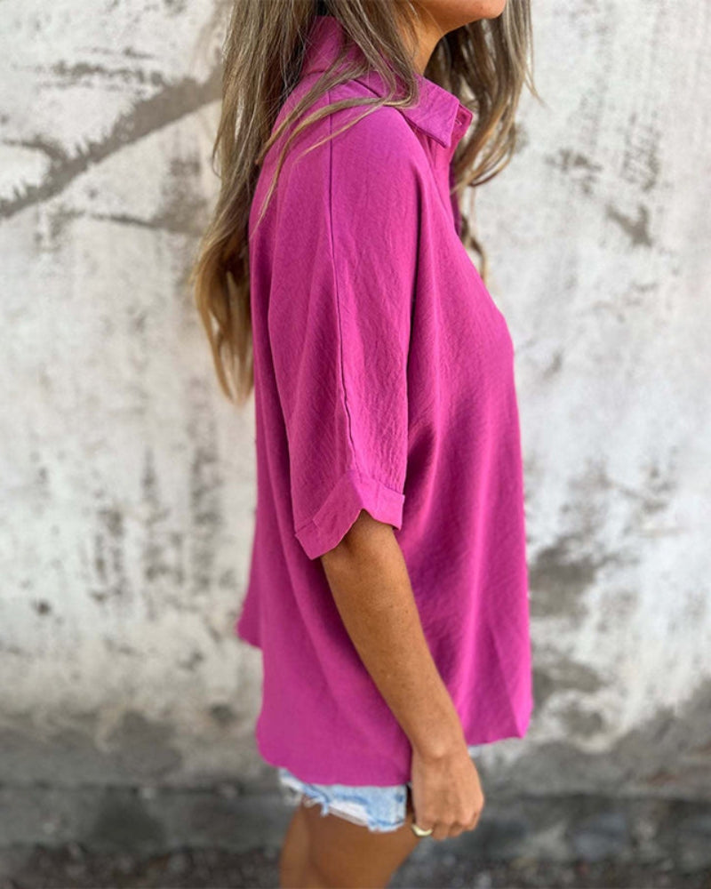 Sirena | Chemise Décontractée avec Couleur et Style – Pour une Élégance Sans Effort