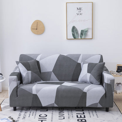 Housse de coussin élastique en spandex imprimée assortie à la taie d'oreiller