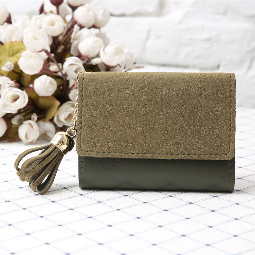 Petit portefeuille a rabat classique