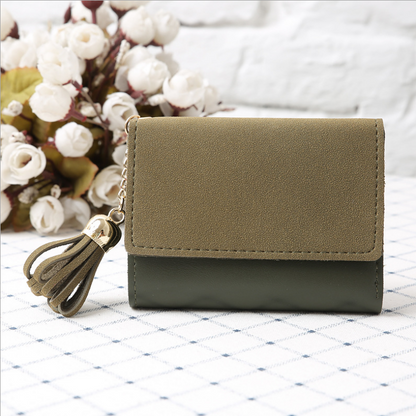 Petit portefeuille a rabat classique