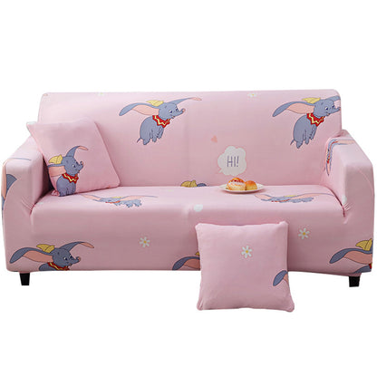 Housse de coussin universelle extensible Four Seasons avec impression spot